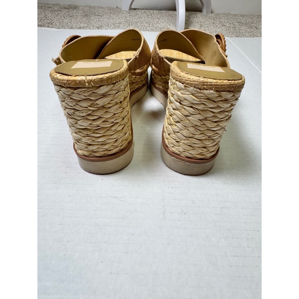 Dolce Vita Lisbet Wedge Sandel Light Natural Raffia 9.5 Coastal boho - Picture 5 of 8